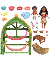 Disney Princess Moana 2 and Simea Village Home Playset