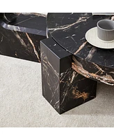 The detachable double-decker coffee table, the stylish design is more precious