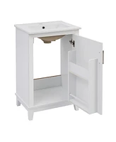 20" Vanity Cabinet with Basin and Soft-Close Door
