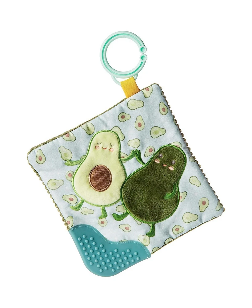 Mary Meyer Crinkle Teether Toy with Baby Paper and Squeaker, Yummy Avocado - Assorted Pre