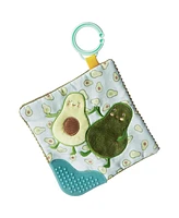 Mary Meyer Crinkle Teether Toy with Baby Paper and Squeaker, Yummy Avocado - Assorted Pre