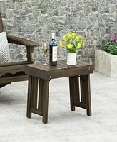 Streamdale Furniture Foldable Acacia Wood Side Table: Durable, Stylish, Space-Saving