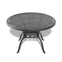 (Cushions In Random Colors)5-Piece Set Of Cast Aluminum Patio Furniture With Cushions