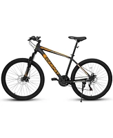 26-inch mountain bike adult aluminum frame shock absorbing front fork bike 21-speed disc brake mountain bike