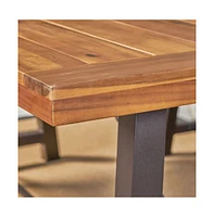 Catriona 3 Piece Wood Outdoor Dining Set