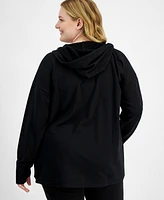 Id Ideology Plus Hooded Comfort Flow Cardigan, Created for Macy's