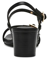 Anne Klein Women's Mackenzie Strappy Buckle Block Heel Dress Sandals