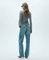 Mango Women's High Collar Sweater