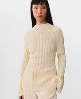 Mango Women's Ribbed Knitted Sweater