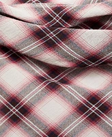 Mango Women's Asymmetric Checked Blouse