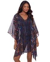 Miraclesuit Women's Tapiz Gold-Shimmer Caftan Cover Up