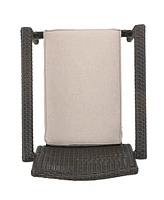 San Pico Dining Chair-Multi Brown,1Pc With Cushion