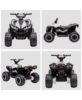 Streamdale Furniture 12V Kids Atv Quad Car with Forward & Backward Function, Four Wheeler for Kids with Wear-Resistant Wheels, Music, Electric Ride