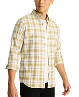 Bonobos Men's Slim Fit Lightweight Long Sleeve Button-Down Plaid Flannel Shirt