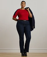 Lauren Ralph Lauren Plus Size Elbow-Sleeve Tee