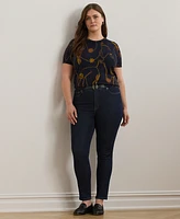 Lauren Ralph Lauren Plus Size Belting-Print Sweater