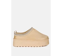 London Rag Jesters Embroidered Platform Classic Slip-On