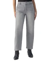 Sanctuary Women's Twisted-Seam Barrel-Leg Jeans