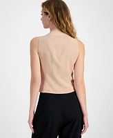 Bar Iii Women's Sleeveless Square-Neck Vest, Exclusively at Macy's