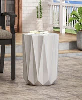 Geometric Star Concrete Side Table: Lightweight, Durable, And Eye-Catching