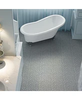 12 x 12 Inch Gray Interlocking Deck Tiles Plastic Waterproof Outdoor All Weather Anti-slip Bathroom Shower Balcony Porch Strong Weight Capacity Upto 4