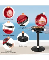 1600W Electric Bbq Grill with Removable Non-Stick Warming Rack