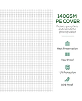 11.5' x 10' x 6.5' Walk-in Tunnel Greenhouse, Green House with Zippered Mesh Door, 7 Mesh Windows & Roll-up Sidewalls, Upgraded Gardening Plant Hot Ho