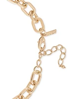 I.n.c. International Concepts Gold-Tone Large Heart Chunky Link Pendant Necklace, 18" + 3" extender, Created for Macy's