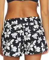 Volcom Juniors' Midnight Lily Printed Drawstring Boardshorts