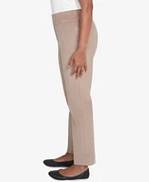 Alfred Dunner Petite Telluride Modern Corduroy Faux Fly Front Average Length Pants