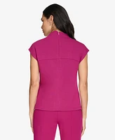 Calvin Klein Petite Mock-Neck Top