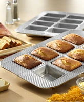 Usa Pan Non-Stick Aluminum 8-Well 15" x 11" Mini Loaf Pan