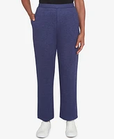 Alfred Dunner Petite French Quarter Soft Brushed Knit Average Length Pants