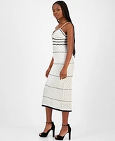 Freshman Juniors' Sleeveless Crochet Midi Dress