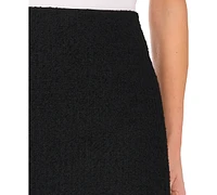 CeCe Women's Boucle Tweed A-Line Mini Skirt