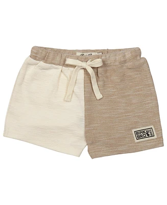 BinkyBro Baby Boys Bodee Solid Navy Shorts Polyester/Viscose