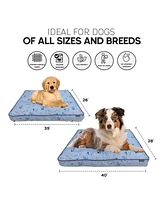 Paw & Decor Paws and Decor Taupe Plaid Dog Bed, Plush & Durable Pet Bed for Dogs