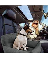 Co-Pilot Dog Beds for Cars, Booster Safety Car Seats Small Dogs, Travel Pet Bed, Seat Belt Compatible