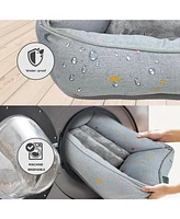 Paw & Decor Paws and Decor Celestial Cuddler Pet Bed for Dogs and Cats, Stellar Design Printed Dog Beds