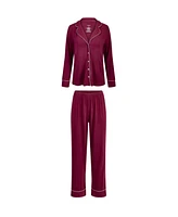 Adore Me Plus Matilde Long Sleeve & Pants Pajama Set