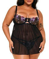 Adore Me Women's Delilah Babydoll Lingerie