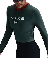 Nike Women's Sportswear Chill Knit Slim Logo Cropped T-Shirt