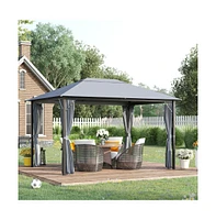 Slickblue Patio Gazebo for Outdoor Shade and Relaxation - Perfect for Backyard and Garden Spaces