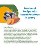 Almo Nature Hqs Complete Cat 12pk (2.47oz): Mackerel Recipe W/ Sweet Potato In Gravy