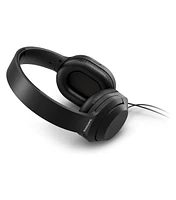 Philips Over-Ear Headphones Wired with 3.5mm Jack,Balanced Sound, Comfortable Design, Foldable for Portability, Black