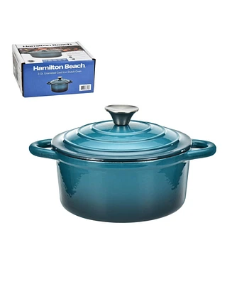 Hamilton Beach Enameled Cast Iron Dutch Oven Gray (3