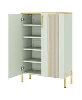 Tribesigns Shoe Cabinet with Doors