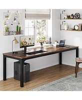 Tribesigns 78.7 Inches Extra Long Computer Desk, 2 Person Desk, Double Long Desk, Workstaion for Home Office