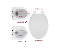 Gaomon Toilet Seat Elongated,Toilet Seat with Toddler Seat Built in, Potty Training Toilet Seat Elongated Fits Both Adult and Child, with Soft Close,