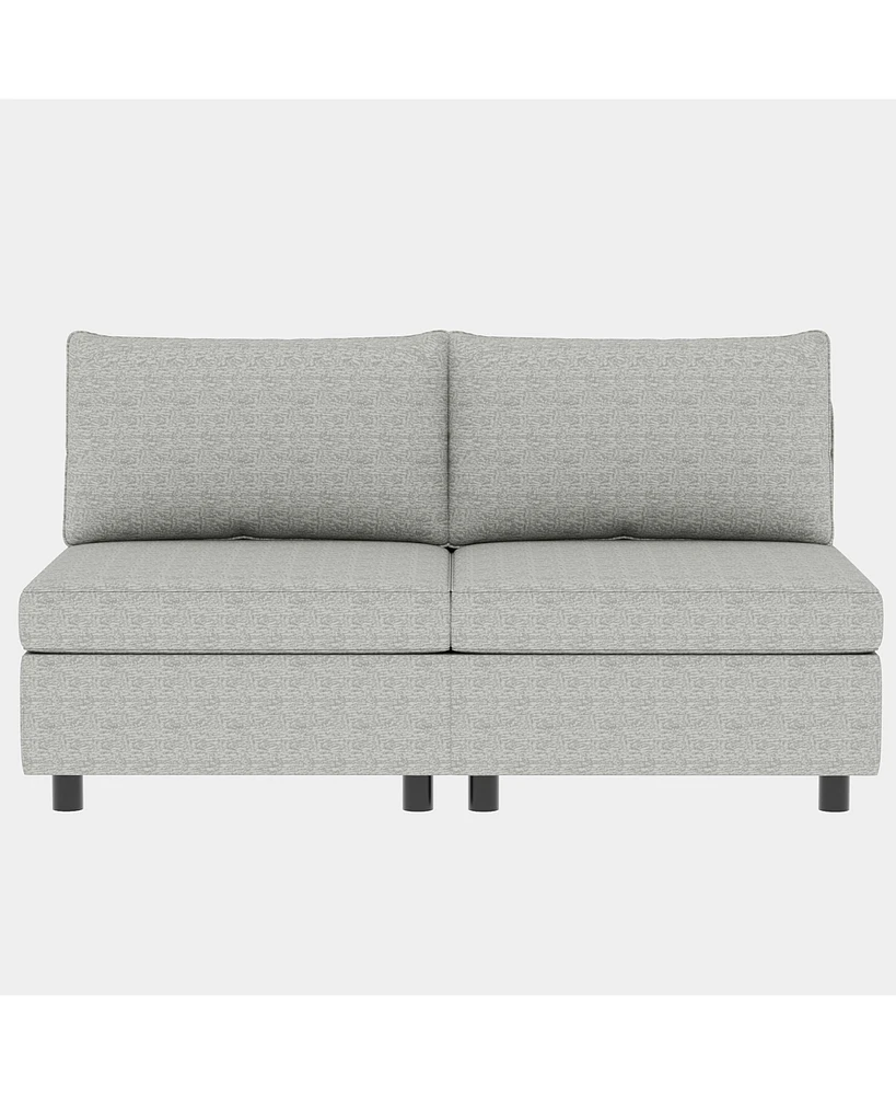 Streamdale Furniture Modular Sectional Sofa, Convertible Sofa Seat With Storage, Sleeper Sectional Sofa Set, Fabric Flexible Modular Combinations for